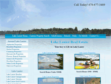 Tablet Screenshot of lakelanierrealestate1.com